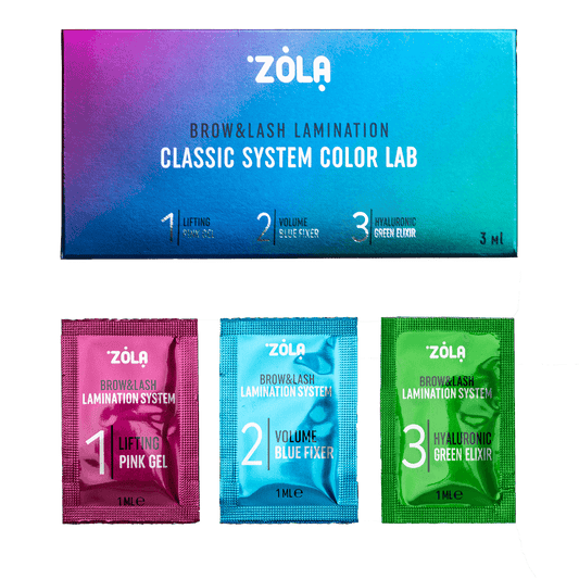 ZOLA COLOR LAB SET FOR LAMINATION IN SACHET (3 X 1 ML)
