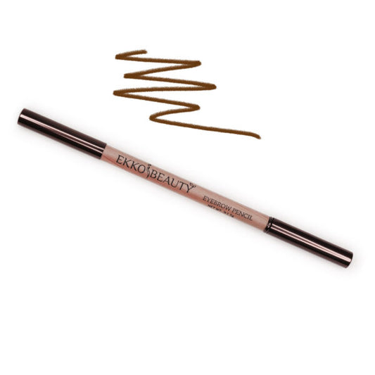 Long-wearing wax brow pencil with brush (dark brown)