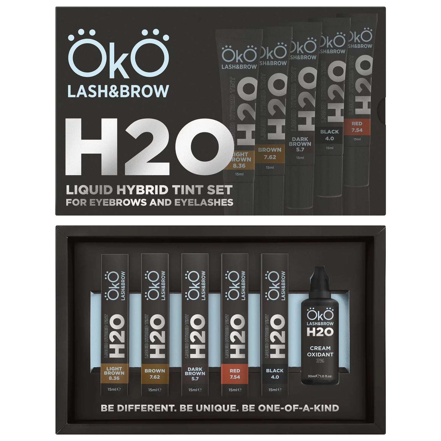 Oko Set of paint for eyebrows and eyelashes Liquid Hybrid Tint