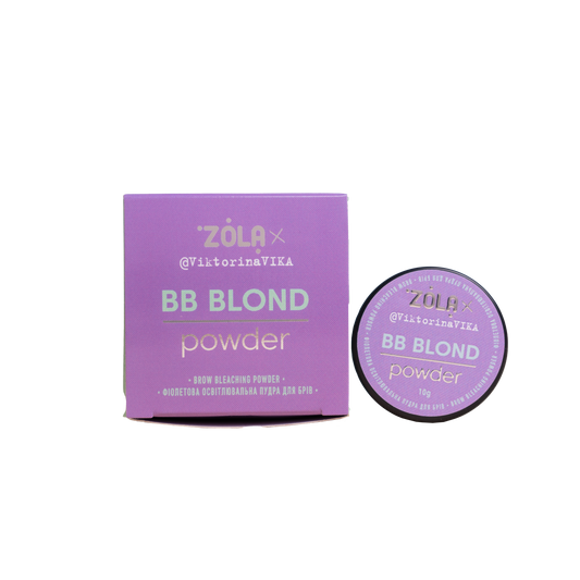 ZOLA VIKTORINA VIKA EYEBROW BRIGHTENING PURPLE BB POWDER 10 G.