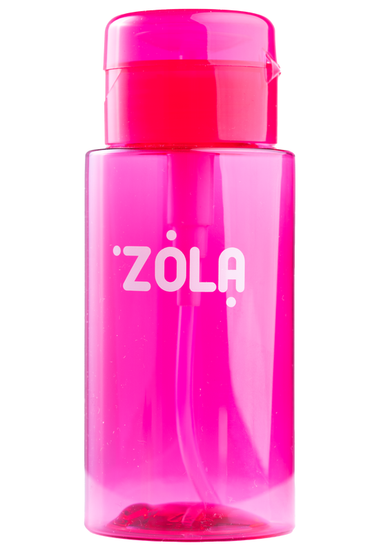 ZOLA PLASTIC LIQUID CONTAINER WITH PUMP DISPENSER (PINK AND TRANSPARENT)